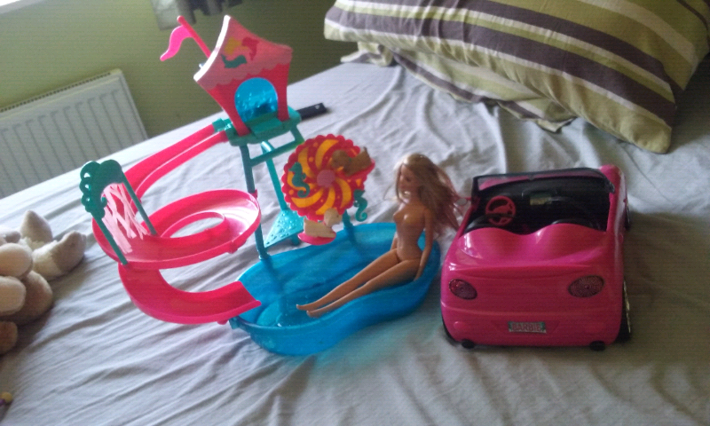 barbie paddling pool